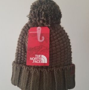 Northface pompom knit winter hat